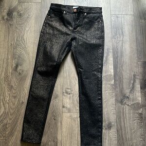 Loft gold detail black jeans 26p skinny